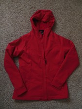 Nwot Kirkland Small Red Soft Thick Fleece Lined Warm Jacket Hooded Full Zip