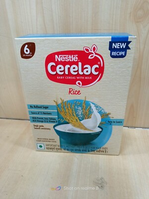 Nestlé CERELAC Baby Cereal with Milk, Rice –From Months,