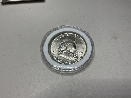 1950 Franklin Silver Half Dollar, Gem Uncirculated w/ free shipping