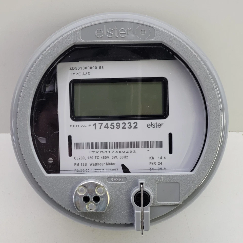 4 NEW Elster A3D Electronic Watt Hour Meter 120V to 480V CLass 200 ZD531000000 - Image 4 of 4
