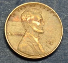 1931 D  Lincoln wheat penny worn fine -dark band not on photo