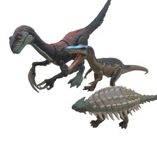 Mattel Jurassic World Dominion Dinosaur Lot of 3 Therizinos Baryonyx Ankylos