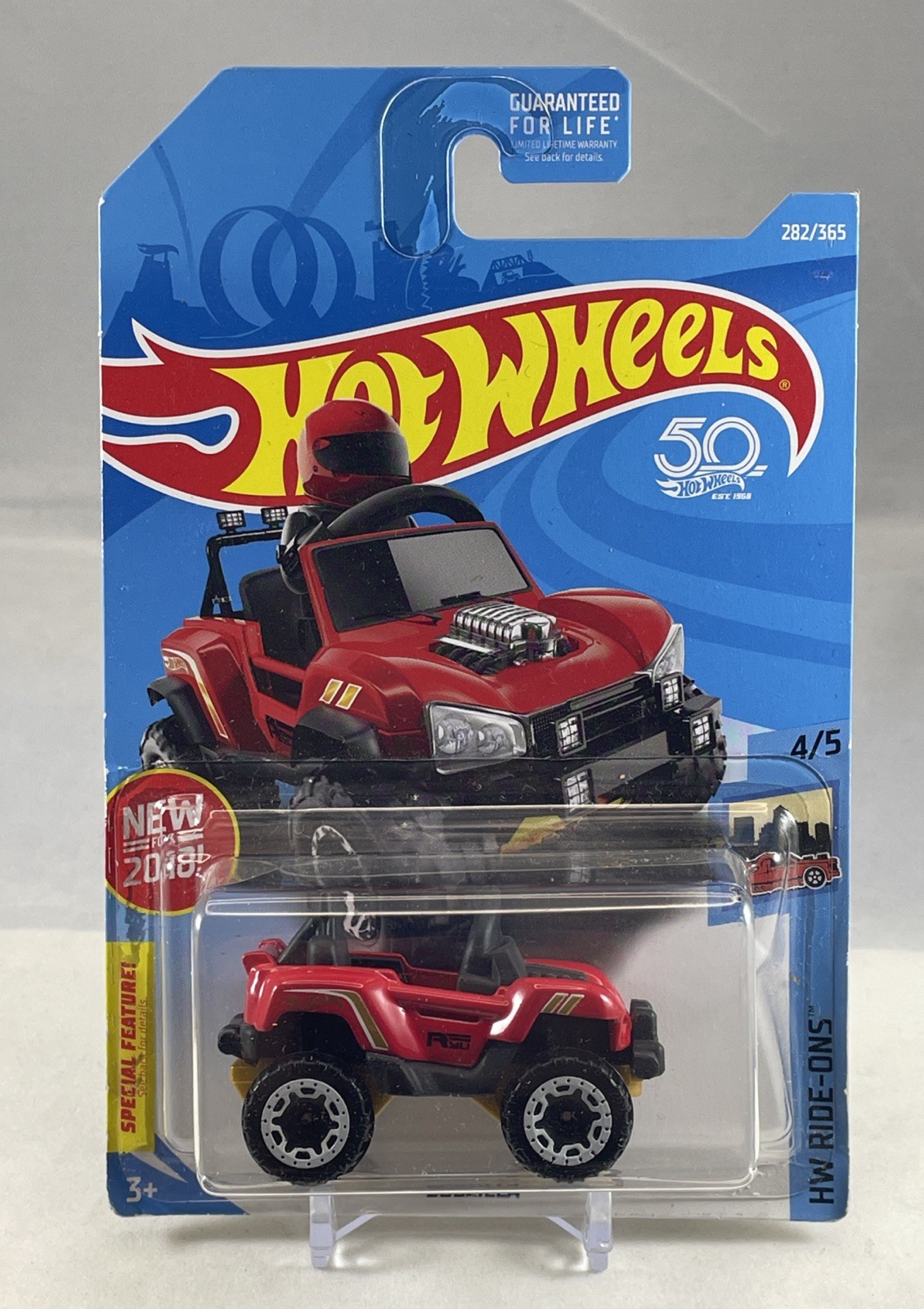 Hot Wheels 2018 Mainline HW Ride-Ons Bogzilla Red #282