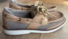 Sperry Top-Sider Memory Foam Light Brown Leather Lace-Up  Men's Shoes Size 9 M