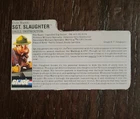 Sgt Slaughter Warthog Driver 1988 G.I. JOE COBRA File Card Vintage Original