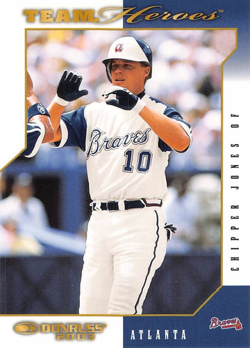2003 Donruss Team Heroes Chipper Jones #36 card