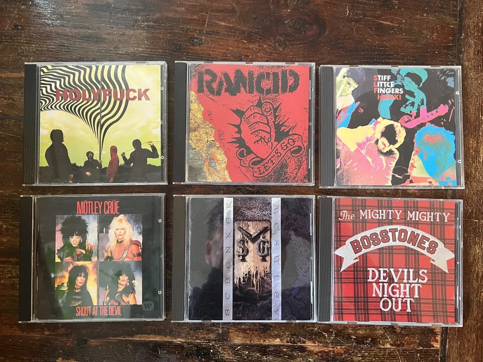 6 x CD Sammlung Paket Rock Metal Punk Hardcore