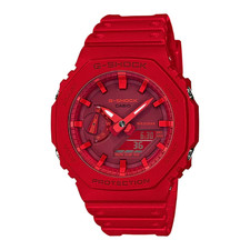 New Casio OAK G-Shock GA2100-4 A/D Digital Carbon Resin Red Men's Watch