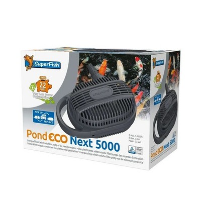 SuperFish Pond ECO Next 5000 Energieeffiziente Teichpumpe / 5000 L / 22 Watt
