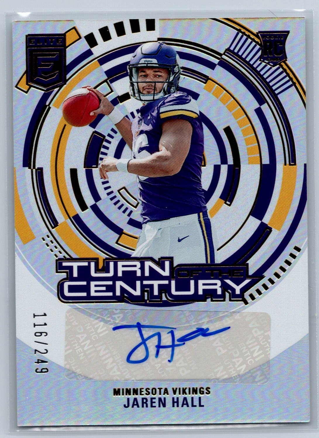 2023 Panini Donruss Elite - Turn of the Century Autographs Jaren Hall /249 AU RC
