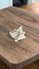 gold tone wire brooch Vintage Mother of Pearl