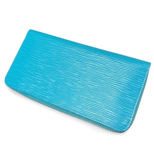 Louis Vuitton Zippy Wallet Long Wallet Round Zipper Epi Turquoise Blue M81543 - Picture 4 of 8