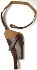 WWII US ARMY INFANTRY AIRBORNE  .38 REVOLVER PISTOL M3 SHOULDER HOLSTER W/AMMO