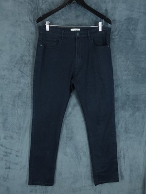 Folk Jeans Herren W34 L31 Schwarz Denim Tapered Slim Stretch Chore Oi Polloi Freizeit