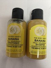 The Body Shop Banana Mini Shampoo And Conditioner Travel Size - 60ml