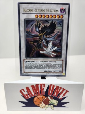 YuGiOh Blackwing - Silverwind the Ascendant SOVR-EN041 1st Edition Ultra Rare LP
