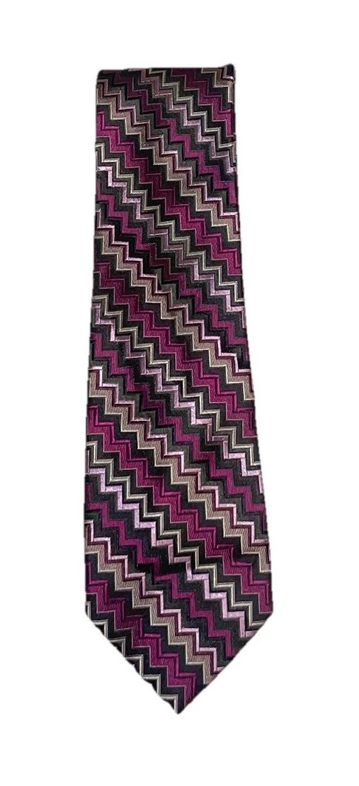 Missoni Bright Multicolor Zig Zag Pattern Texture… - image 1