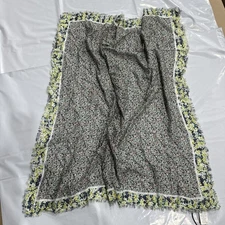 Rebecca Minkoff Square Scarf Wrap Floral Pattern CEB266