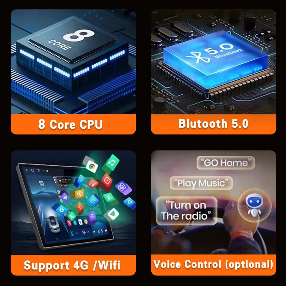 Radio estéreo reproductor de video navegación GPS para Volkswagen Passat 7 B7 NMS 2011-2015 Foto 4 de 4