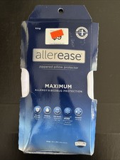 Allerease Zippered Pillow Protector King 20  x36  Max Allergy  Bedbug Protection