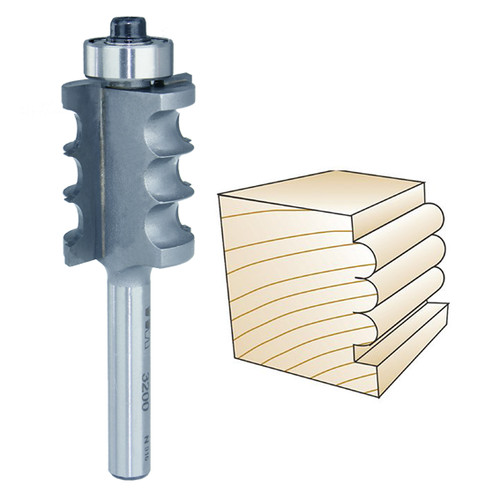 Whiteside Multi-Beading Bit, 1/4 in. SH x 1/8 in. R 3200