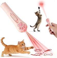 Rechargeable Cat Laser Toy with 3 Light Modes and 5 Patterns, Interactive