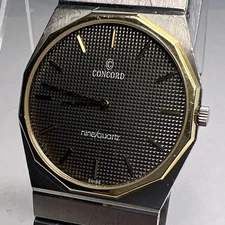 Concord Mariner SG 15 81 115 V13  31mm Steel & Gold Bezel Mens Nine Quartz Watch