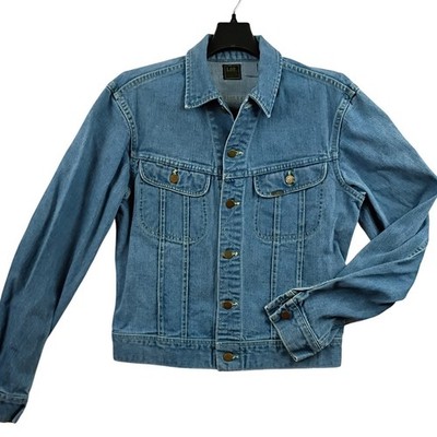 Lee Riders Vintage 70s Denim Jacket Mens M Blue Wash 101-J Sanforized Union USA