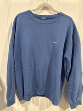Nike Mens Vintage Blue Crewneck Sweatshirt Y2...