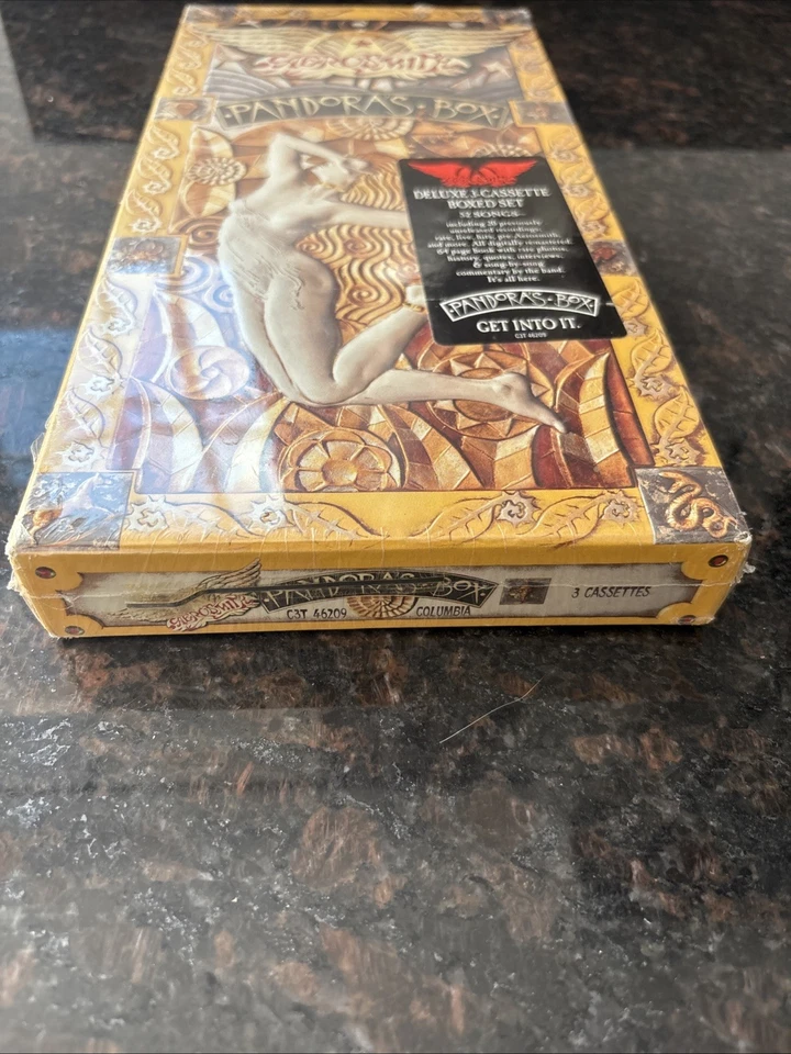 Aerosmith Pandora's Box Set Audio Cassette Box Set 52 Songs Rare Vintage”Sealed” - Image 2 of 4