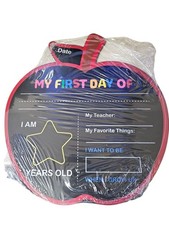 Apple Shaped First Last Day of School Reuseable Chalkboard Kids Photo Prop