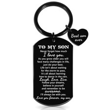 To My Son Gifts Stocking Stuffers For Teen Boys Keychain Gift For Sons From