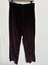Women's Gorgeous Lauren Ralph Lauren Sleek Straight Velvet Purple Pants 8P