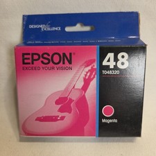 NEW GENUINE - EPSON 48 MAGENTA Ink - T048320 Sealed Box 2025