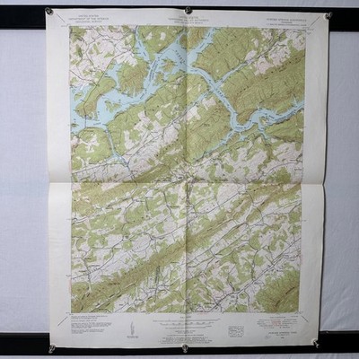 Vintage 1952 Powder Springs TN Topographic Map USGS TVA 7.5 Quad Norris Lake