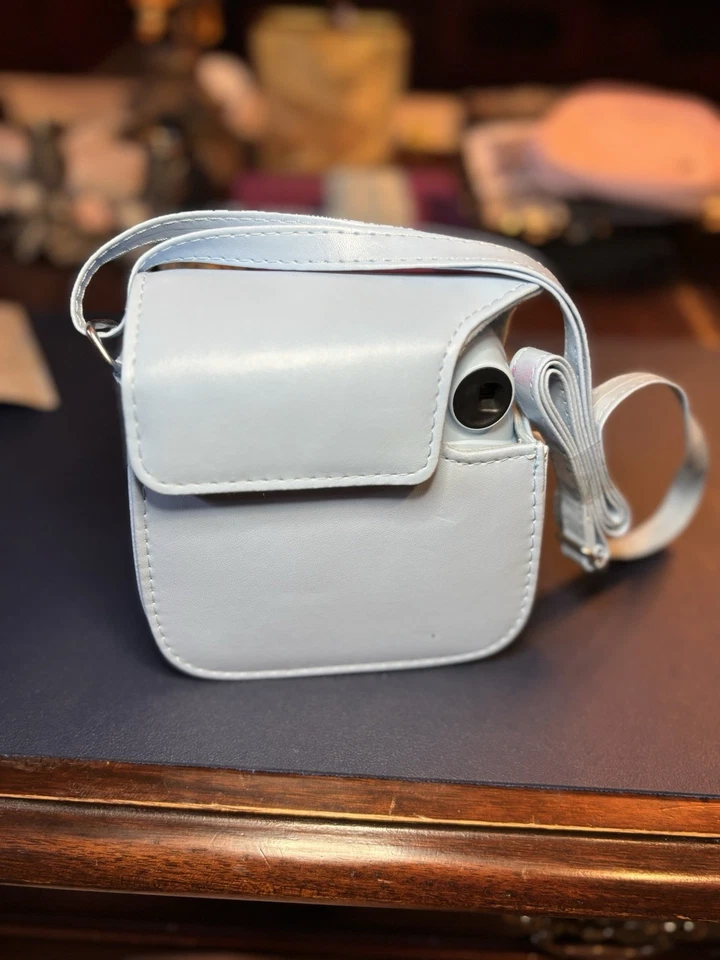 Fujifilm Instax Mini 7+ azul claro con estuche no funciona solo para piezas Foto 4 de 4