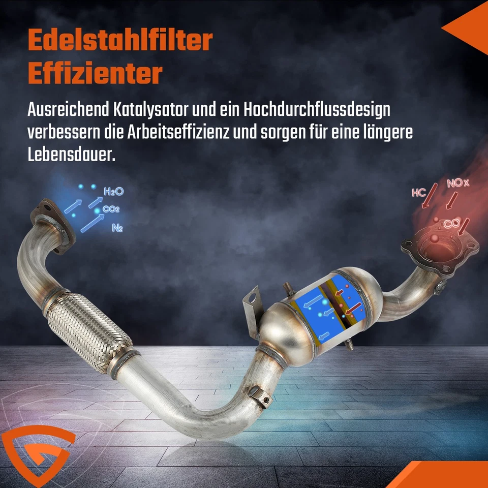 Catalizzatore KAT adatto per Ford Grand C-Max Van 1929807 1930046 1843288 1770958 - Immagine 2 di 4