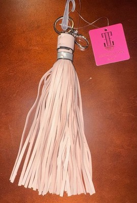 NWT Key Expressions NYC Key Chain Luxury Charms For Bags or Keys Pink Tassel