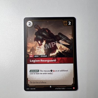 Legion Rearguard OGN 010/298 Riftbound Jinx Trial Deck Sample Card Englisch NM