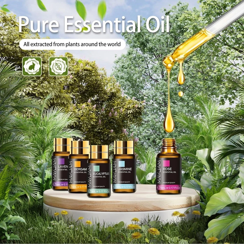 Tea Tree 20 Pcs Pure Essential Oil Gift Set, for Diffuser, Humidifiers, and MORE - Image 3 of 4