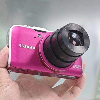 Canon PowerShot SX230 HS Digital Camera 12.1 MP 14x Zoom CMOS Pink