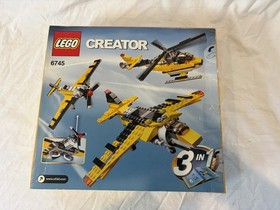 Two: LEGO Creator Planes 7292 & Propeller Power 6745 Yellow - Makes Helicopter