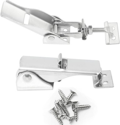 2PCS Adjustable Latch Buckle Toggle Catch Lock Clamp Heavy Duty Stainless Steel