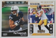 2 Card Lot-Pat Freiermuth 🏈 Cards (2021 Sage Premier Draft RC, 2024 Contenders)