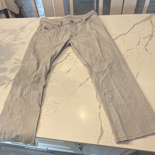 Diesel Industry Regular Straight Light Wash Gray Denim Jeans Mid Rise