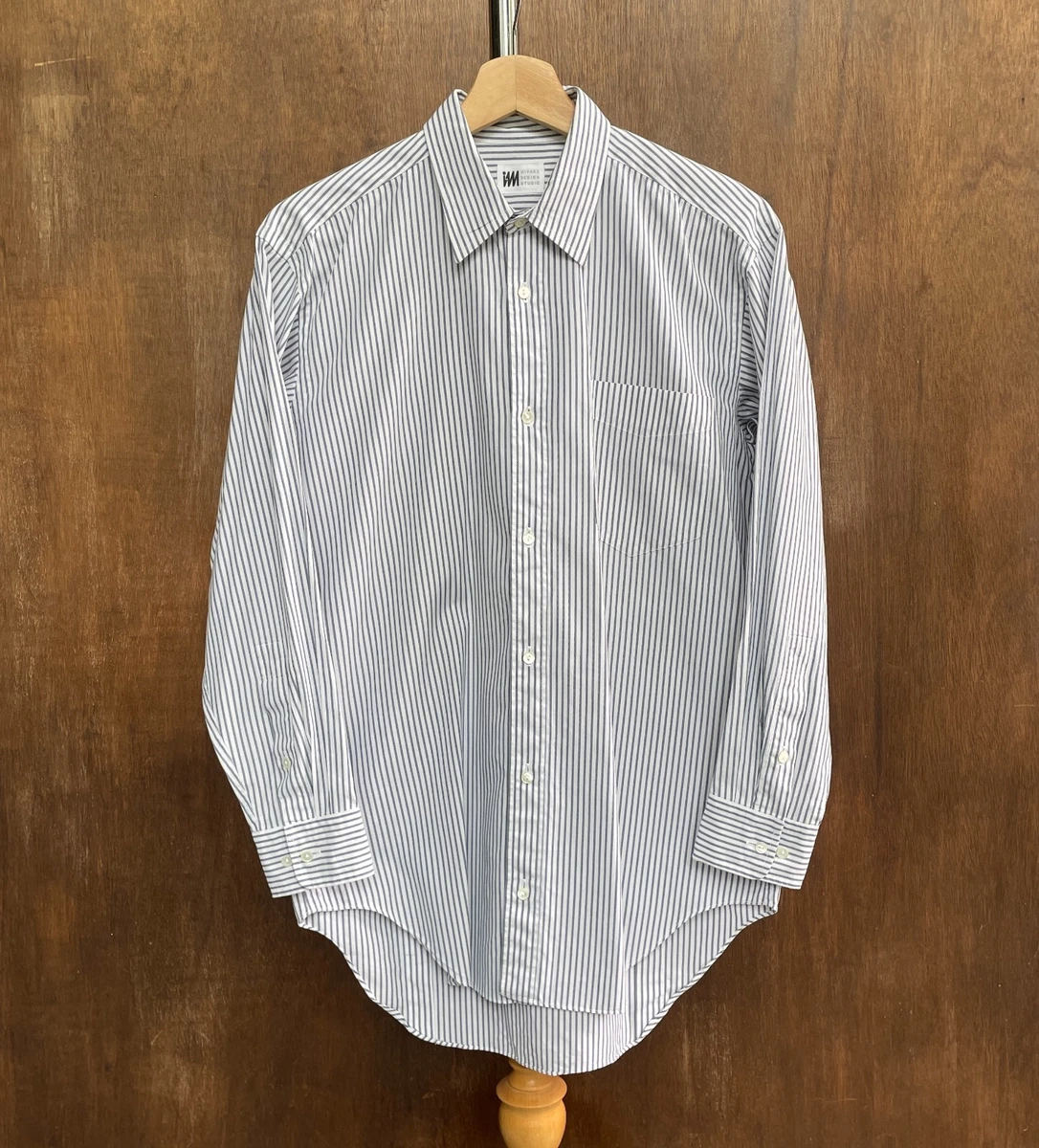 トップス 80s- issey miyake stripe shirt ISSEY MIYAKE Striped Casual Button-Down Shirts for Men for sale | eBay