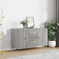 Sideboard Grau Sonoma Nachbildung 100X36X60 Cm Holzwerkstoff