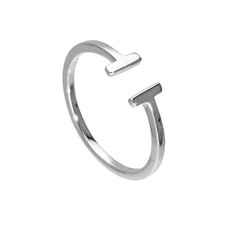 Adjustable 925 Real Sterling Silver T-Bar Midi Ring Body Jewellery Summer