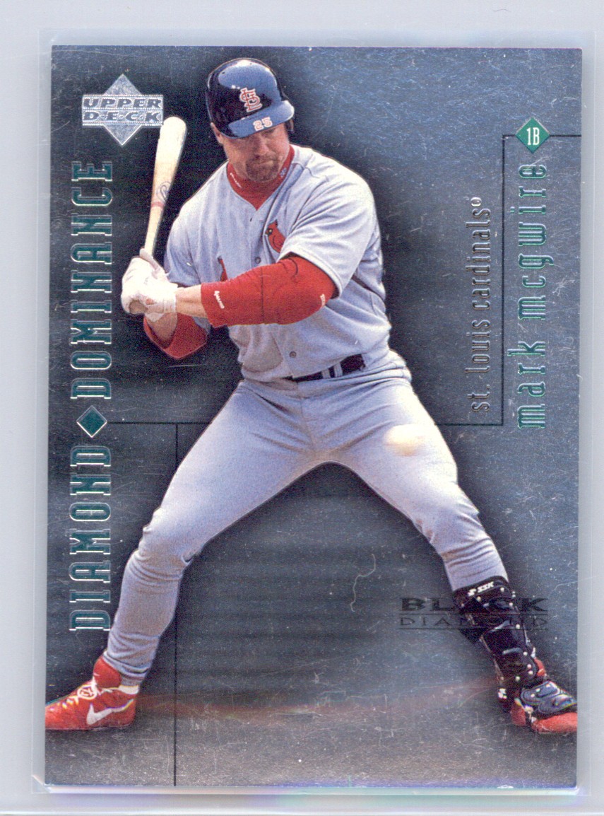 1999 Upper Deck Black Diamond MARK MCGWIRE #D25 Diamond Dominance /1500 - Cardin
