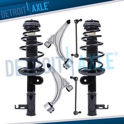 6pc Front Struts Lower Control Arms Sway Bar Links for 2012 - 2017 Buick Verano